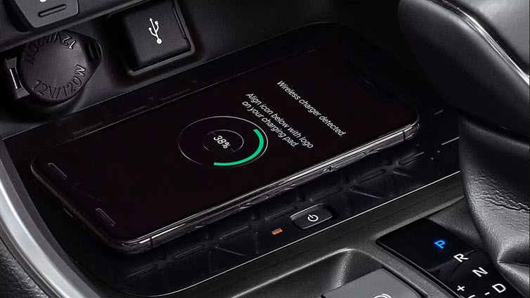 2023 RAV4 Prime USB Ports and Qi-Compatible Wireless Charging