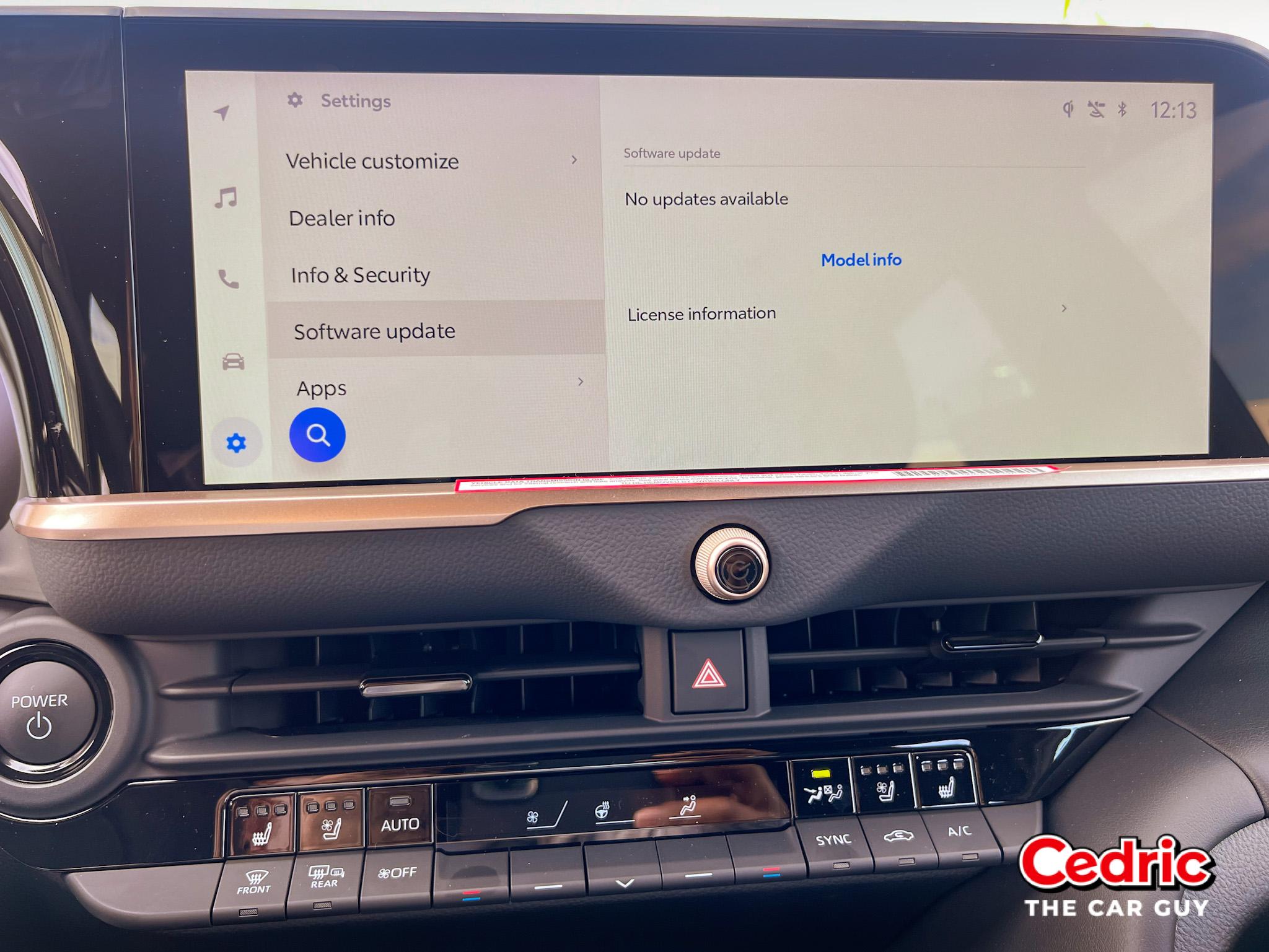 Toyota Software Update OTA Over-The-Air