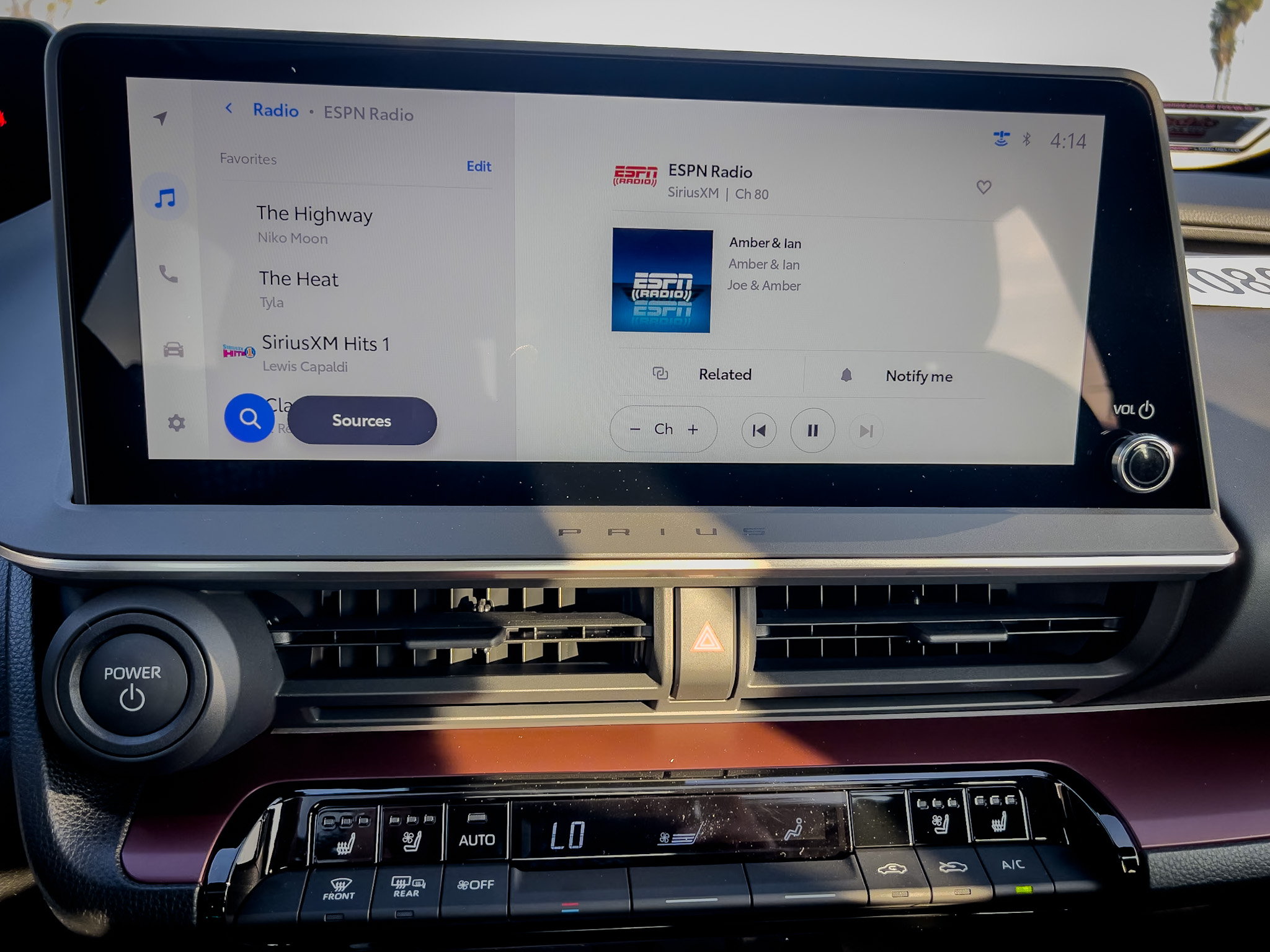 Toyota Wi-Fi Connect settings