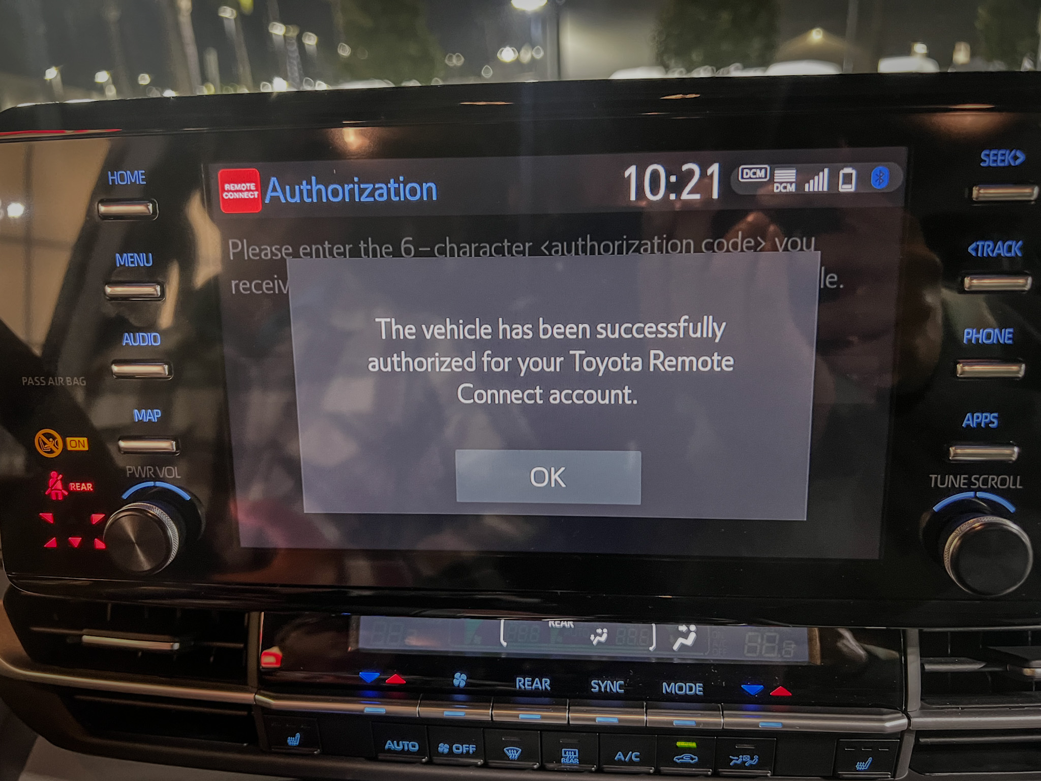 Toyota Remote Connect authorized drivers